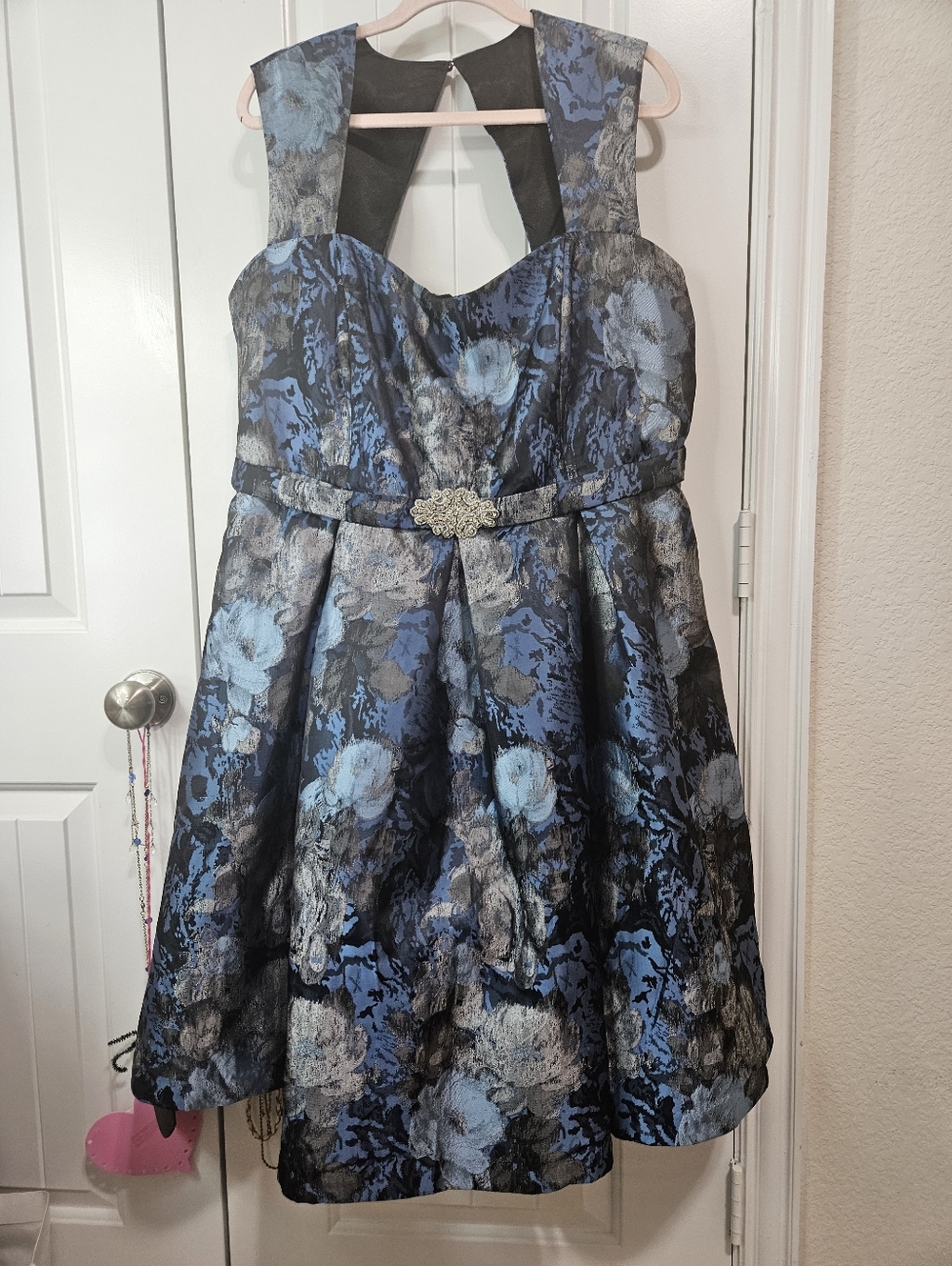 Jacquard Floral Cocktail Dress City Chic M Womens 18 see chart
